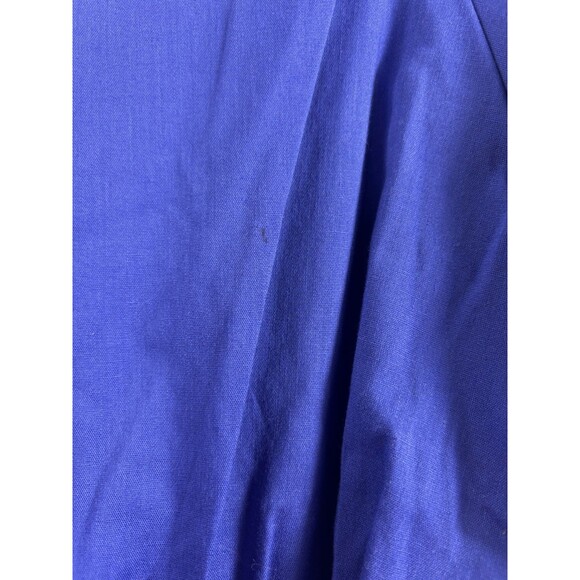 Vintage 70s Prairie Dress Kids Girls Sz 10 cottagecore Folk Blue Novelty Ribbon - Picture 8 of 16